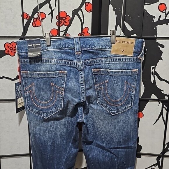 True‎ Religion Rocco Skinny Distressed Jeans Size 34 New - Picture 7 of 9